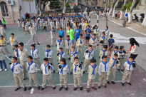 بالصور: استعدادات سرايا الكشاف الارثوذكسي بيافا لاستعراض عيد الفصح المجيد